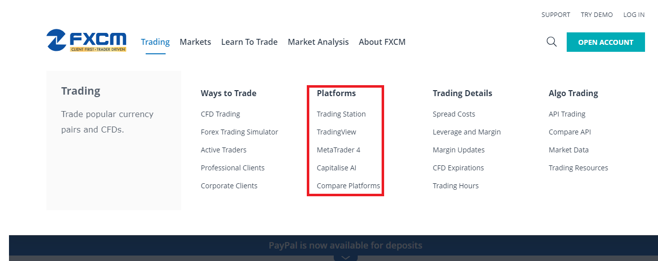 FXCM's Trading Platforms